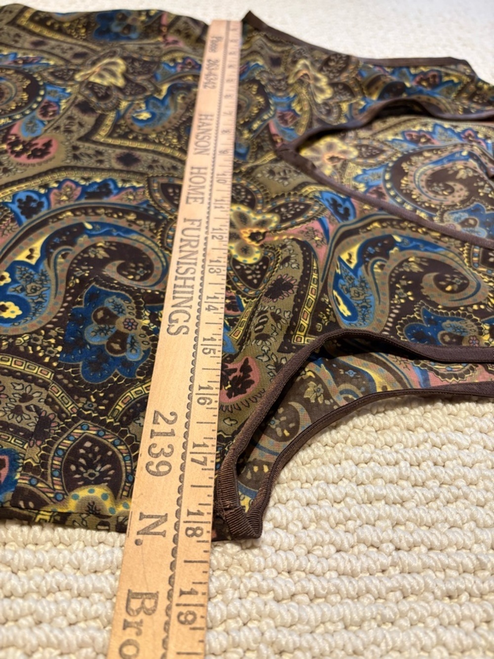 Double D Ranch Y2K Woodlands Paisley Georgette Tank Top Womens S Coastal Cowgirl - Picture 7 of 10